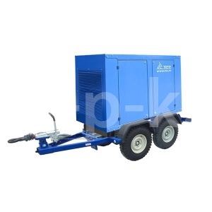 Дизельный генератор ТСС АД-40С-Т400-1РМ7 РПМ на прицепе 028296, 024504, 036298 фото