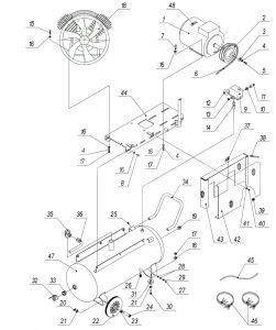 R 3101.00.00.301 Переходник 1/4"Mх3/8"F (аналог 4151600001) для 100v90