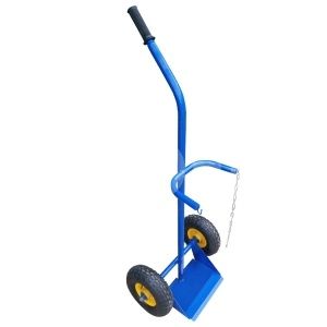 Noname Тележка для баллонов ГБР 1 с одной ручкой (1 кисл.) (с пневм. колёсами)