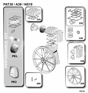 Комплект уровня масла a39
