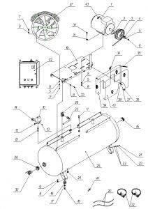 R 3101.00.00.201 Патрубок 3/8"х70 мм для 500v90T