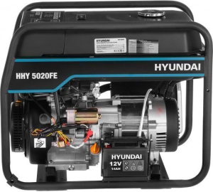 Бензиновый генератор Hyundai HHY 5020FE  стационарный фото