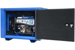 Дизельный генератор ТСС SDG 7000EH3UA в погодозащитном кожухе  фото