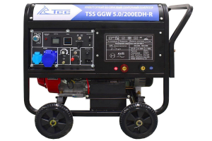 Бензиновый генератор ТСС GGW 5.0/200EDH-R (Honda GX390) 026119 сварочный фото