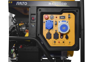 Бензиновый генератор RATO R19000D электростартер + колесный комплект  промышленный фото